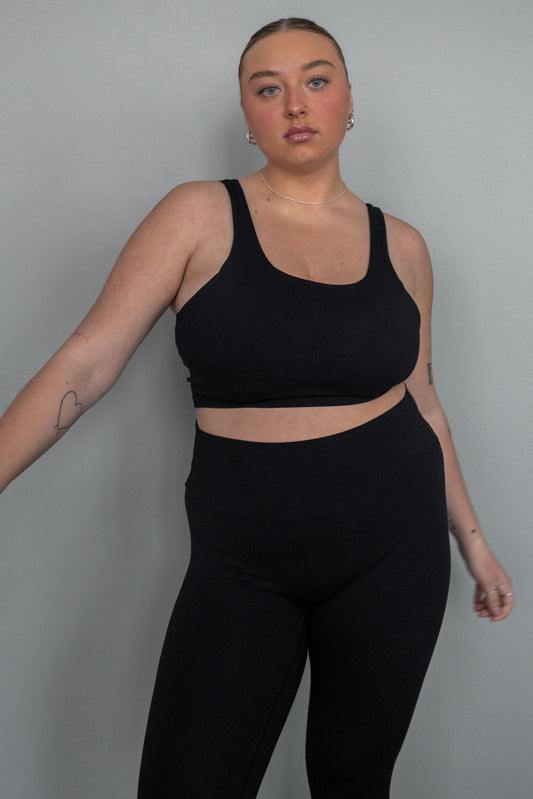 Legging Douceur™ taille haute 7/8 - Thé noir